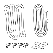 Stove Door Rope & Glass Fixing Kit